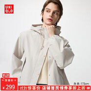 優(yōu)衣庫【驚喜價】女裝休閑連帽短外套/時尚百搭479229 31 米色 XL /165/92A