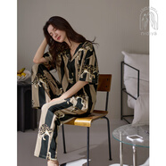 妮狄婭（nidiYa）【清倉撿漏】睡衣女夏季短袖睡裙中長(cháng)款棉質(zhì)短褲外穿家居服 YF25260 L