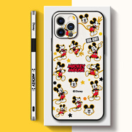 迪士尼（Disney）適用蘋(píng)果14手機殼新款magsafe磁吸iPhone鏡頭13全包14promax防摔12保護套pro米奇11皮紋8十三四xs 黑色-迪士尼滿(mǎn)屏米奇 iPhone SE(第二代)