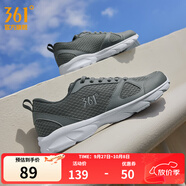361°運動鞋男鞋秋季透氣網(wǎng)面跑鞋黑色通勤輕質(zhì)戶外慢跑步鞋 石墨灰/煙灰【透氣網(wǎng)布】 43