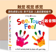 現(xiàn)貨 See, Touch, Feel 紙板書 觸摸書 英文原版繪本 幼兒英語啟蒙圖畫書 Roger Priddy 觸覺 視覺  顏色 字母學(xué)習(xí) 數(shù)字學(xué)習(xí) 培養(yǎng)創(chuàng)造力 See, Touch, Feel