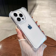 之宋簡(jiǎn)約高級感適用蘋(píng)果15手機殼iphone13/14透明14pro全包max防摔16promax硅膠11/12男x/xr/7/8plus氣 迪科透明升級氣囊十米防摔不易發(fā) iPhone6