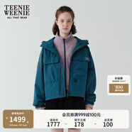 Teenie Weenie【趙露思同款】小熊外套女秋冬城市戶外三合一搖粒絨三防外套 綠色 L (170)
