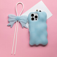 映棠CLICHE 手機殼 16 pro MAX 馬卡龍 夜光硅膠環(huán)保 小眾個(gè)性 立體高 藍色清新夜光 iPhone16ProMax