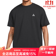 耐克（NIKE）針織短袖男ACG圓領(lǐng)T恤棉質(zhì)透氣運動半袖寬松休閑五分袖潮 黑色/DJ3643-010 運動休閑 S 100-120斤