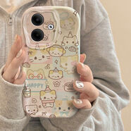 尚閃千適用于紅米Note13R手機殼可愛(ài)貓咪紅米Turbo3新款卡通磨砂硅膠軟套全包防摔防磨 紅米Note13R【音樂(lè )貓咪】