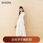 SNIDEL2025秋冬新品氣質(zhì)翻領(lǐng)無袖收腰A字襯衫連衣裙SWFO254018 白色 S （0）