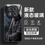 臻殼 適用紅米note15pro手機殼2025新款note15pro+游戲黑神話(huà)鐘馗鋼化玻璃高級感全包防摔保護套 經(jīng)典黑-黑鐘馗A6-全屏膜 紅米note15