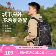 駱駝戶外雙肩包男女徒步旅行運(yùn)動(dòng)登山包大容量輕便背包書包 A9W3C3135A，黑色 均碼