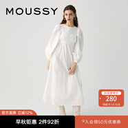 moussy 新品法式優(yōu)雅浪漫主義豹紋連衣裙女010GA630-7080 011米白色 M 00002