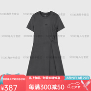 蓋璞（GAP）女裝夏季新款戶(hù)外UPF50+防曬連衣裙透氣涼感不對(duì)稱(chēng)A字裙512502 黑灰色 L 170/88A 亞洲尺碼