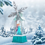 迪士尼（Disney）冰雪奇緣八音盒艾莎公主音樂(lè)盒女孩兒童玩具生日禮物小夜燈