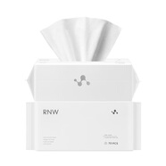 如薇（RNW）氨基酸洗面奶男女士云朵潔面乳慕斯泡沫面部溫和控油深層溫和清潔 RNW2.0加厚款洗臉巾70抽1包