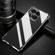 AOYAMIC 適用于魅族22手機殼魅族手機新款魅族22保護套鏡頭全包防摔超薄透明軟殼簡(jiǎn)約時(shí)尚男女款 【透明+鋼化膜】適用魅族22 精孔鏡頭全包·氣囊防摔軟殼