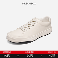 dreambox【斷碼撿漏】鈞博超值特惠真皮透氣純手工男鞋 15號米白色 40