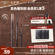 卡姿蘭（Carslan）三角眉筆防水防汗不掉色不暈染含替換芯04煙灰棕0.26g*2 七夕禮物