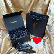 三棲虎原版高仿口紅禮盒 香水禮盒 禮袋手提袋 空盒生日情人節(jié)禮物盒 圣羅蘭香水盒一套