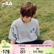 FILA【蘋果T】斐樂童裝兒童短袖T恤2025年夏季男童女童速干衣