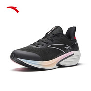 安踏（ANTA）火箭7代丨跑步鞋女氮科技減震回彈競速訓練運動(dòng)鞋女耐磨 基礎黑/銀色-11 35.5 (女5)