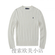 拉夫勞倫（Ralph lauren）秋季針織衫男女純棉長(zhǎng)袖毛衣2025新款美國(guó)保羅小馬標(biāo)刺繡 白色 S