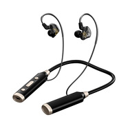 快本新款藍牙耳機運動(dòng)掛脖超長(cháng)續航掛耳式K歌耳返游戲無(wú)線(xiàn)耳機 zyd03黑色+50小時(shí)續航+k歌游戲雙模式（_0