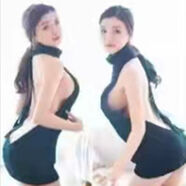 琴怡 露背毛衣露背毛衣 日系少女團子網(wǎng)紅高領(lǐng)毛衣 長(cháng)款宅男殺手針織衫 款2黑色 均碼