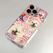 原奘適用可愛(ài)呆萌薩摩耶iPhone17promax蘋(píng)果16/15手機殼14plus太空透明13女款oppo華為榮耀400小米vivo 太空殼，透明-L279呆萌薩摩耶 vivo Y200 i