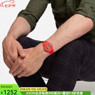斯沃琪手表紅色鏤空41mm表盤(pán)SWISS男表瑞士表禮物SO29R104-S14 Red 41mm  os