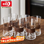 青蘋果耐高溫玻璃杯 新中式喝水杯子套裝家用客廳待客輕奢泡茶杯