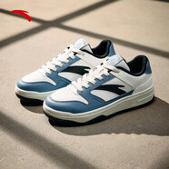 安踏（ANTA）街頑3板鞋男耐磨防滑運動(dòng)鞋 象牙白/迷迭藍/基礎黑-2 39 (男6.5)