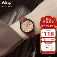 迪士尼（Disney）手表女款簡(jiǎn)約氣質(zhì)ins風(fēng)帶日歷防水小棕表中學(xué)生女士手表MK-11633K