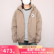 匡威（Converse）情侶冬季新款學(xué)院風(fēng)休閑棒球服棉服夾克潮流外套10025261-A03 10027960-A01 XL
