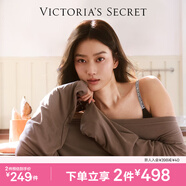維多利亞的秘密 田曦薇同款 logo舒適字母肩帶文胸女士隱形無痕秋季內(nèi)衣性感送禮 54A2黑色-無鋼圈 11221457 70B （32B）