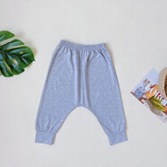 NACJOM輕奢高級感嬰兒休閑褲夏季男孩和女孩模態(tài)褲薄嬰兒大Pp褲多功能夏 束口褲莫代爾-灰色 100 cm