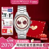 安普里奧·阿瑪尼阿瑪尼手表男士時(shí)尚簡(jiǎn)約指針商務(wù)休閑鋼帶腕表七夕情人節禮物 AR11645