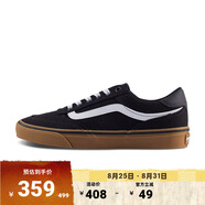 VANS范斯官方 Brooklyn LS黑色生膠底簡(jiǎn)約復古男鞋帆布鞋 黑色 44.5