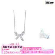 DAISY BEAUTY七夕送禮優(yōu)選 閃鉆蝴蝶結(jié)吊墜鎖骨鏈#好運(yùn) 925銀 項(xiàng)鏈 女款 DB-EDL7134銀色