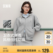 森馬迪士尼米奇家族合作外套女連帽寬松2025春季繡花夾克109125108001