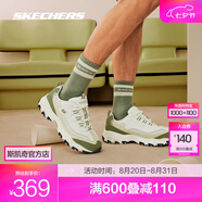 斯凱奇（Skechers）奶茶熊3代丨春夏男鞋海鹽鞋撞色休閑運動(dòng)潮流復古百搭老爹鞋 894282青椰斑斕/WMLT 39.5