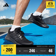 adidas GALAXY 5挑戰(zhàn)里程舒適網(wǎng)面體測跑鞋男子阿迪達(dá)斯官方   黑色   40.5