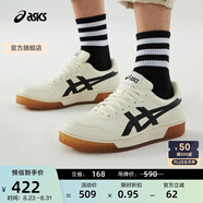 亞瑟士ASICS男鞋女鞋運動(dòng)休閑鞋復古籃球鞋百搭板鞋 COURT MZ 米白色/黑色 41.5
