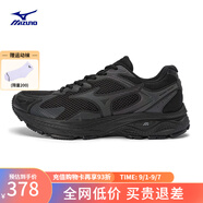 美津濃（MIZUNO）【RACER S】軟底輕便運動(dòng)跑步鞋男女同款緩震透氣休閑慢跑鞋 01/黑色 38 (240mm)