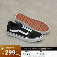 VANS范斯官方 Ward經(jīng)典黑個性街頭復(fù)古女鞋板鞋 黑色(女款) 38