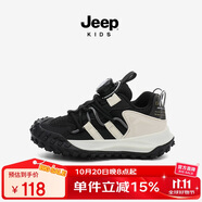 JEEP吉普童鞋透氣網(wǎng)鞋跑步鞋兒童運(yùn)動(dòng)鞋 魅影黑31