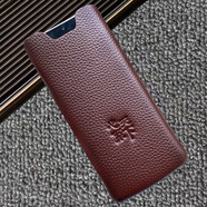 三星（SAMSUNG）【品質(zhì)原裝】GalaxyZ Fold6手機殼真皮Fold5保護套Fold4折疊屏手 深棕荔面牛皮裝裸機 三星Galaxy_Z_Fold2