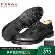 REGAL麗格T94B皮靴男正裝固特異低跟男鞋德比男士正裝皮鞋 BLKK(黑色/日本進(jìn)口牛皮革) 41