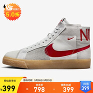 耐克NIKE男子休閑鞋ZOOM BLAZER新年紅運(yùn)動(dòng)鞋F(xiàn)D5113-100 灰棕/紅41