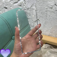 以舟奢華貼鉆膜適用于蘋(píng)果16Pro/14PLUS護眼閃鉆漸變膜i7/XSMAX水鉆8 漸變淺藍 iPhone6S護眼藍光版