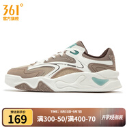 361°男運動(dòng)鞋秋季新款361度男板鞋 羽毛白/土褐色 44