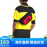 the North Face 北面美版腰包通用運動斜跨包胸包3L EXPLORE HIP PACK KZ3-紅黑色 均碼